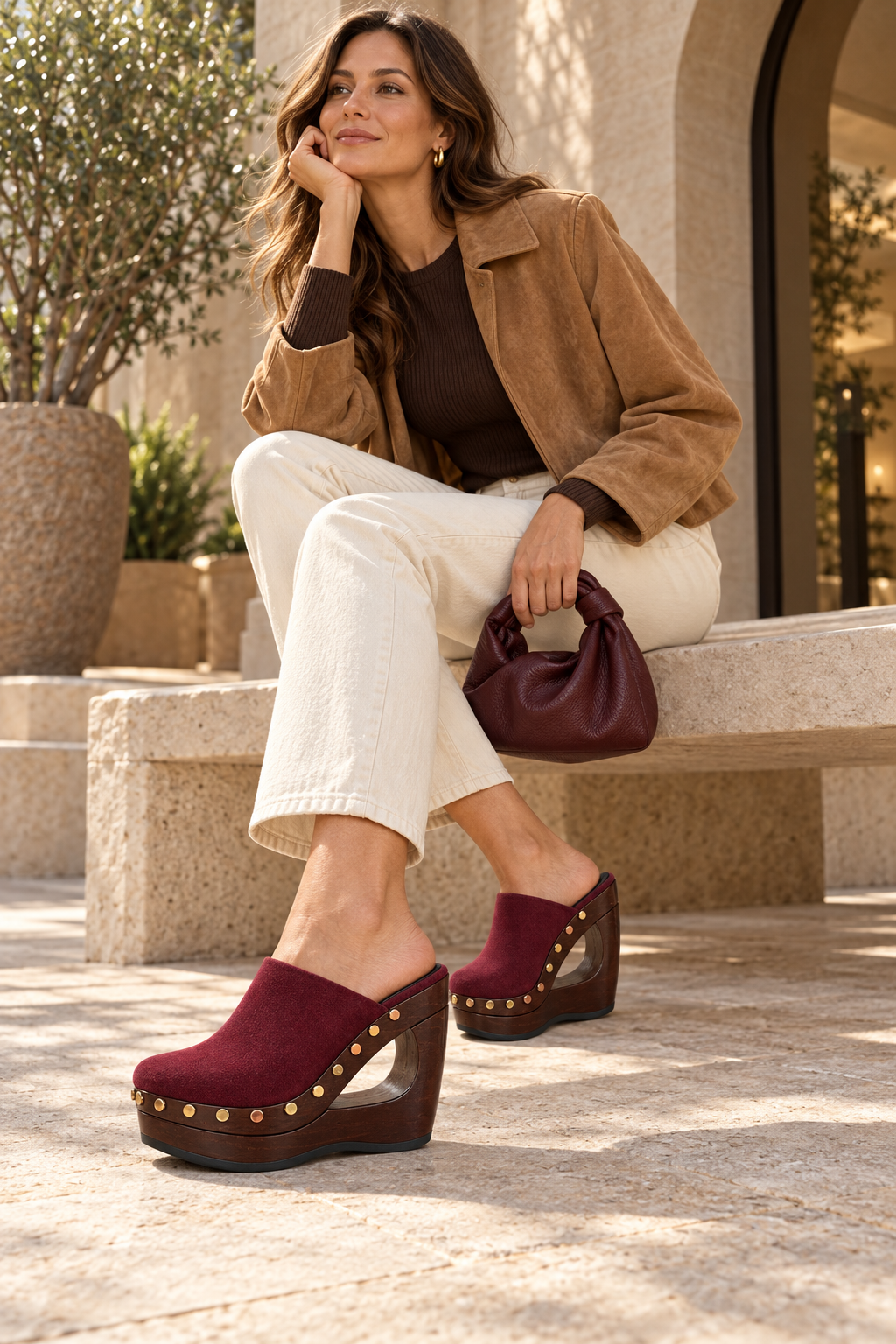 7042CHL GAMUZA BURGUNDY